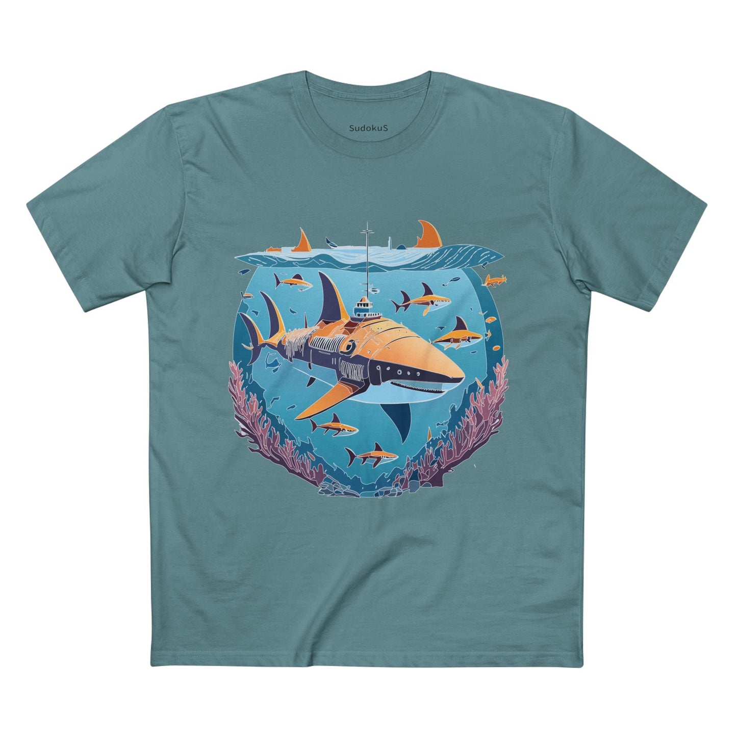 Ocean Coast Graphic Unisex 100 Cotton Staple Tee 12