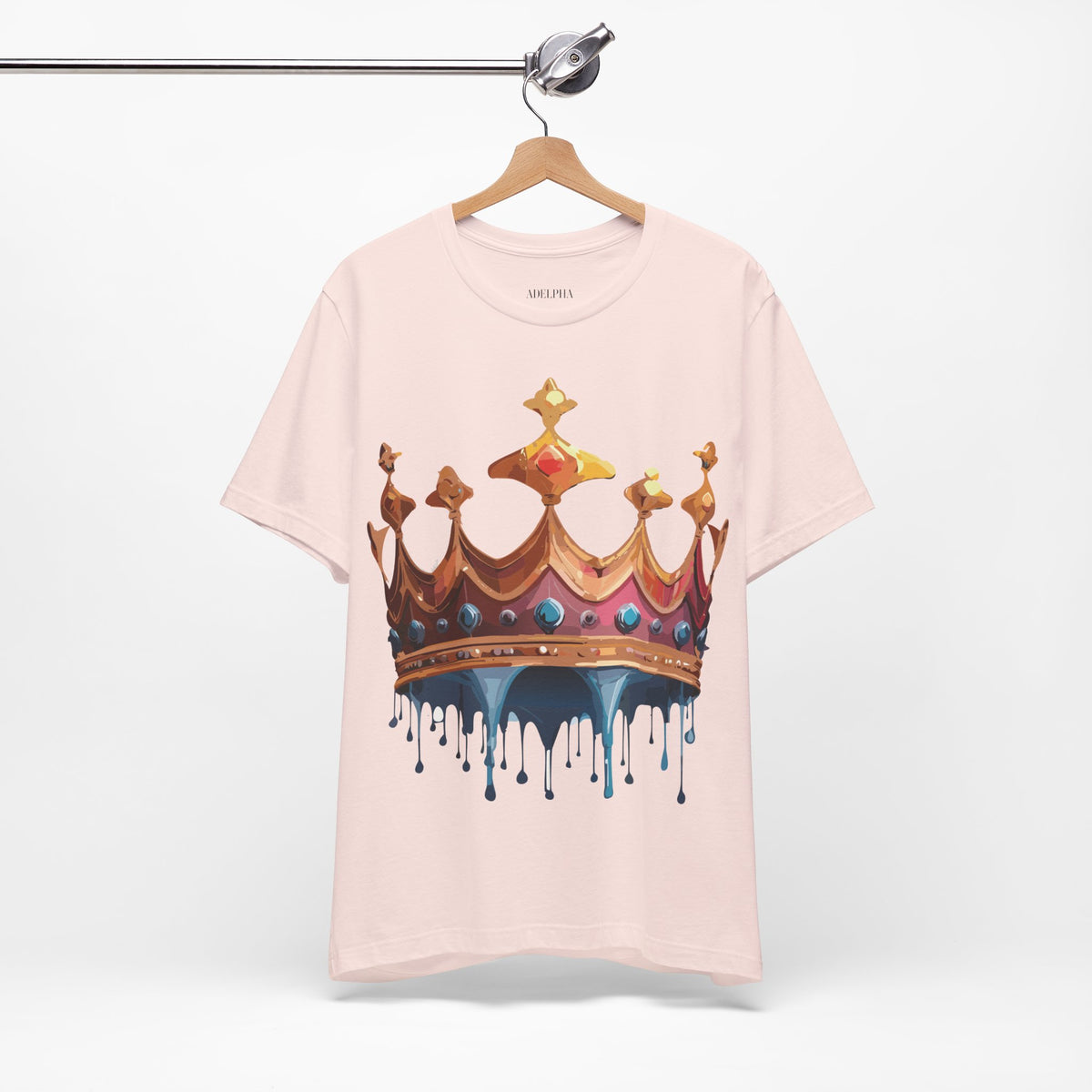 Crown Graphic Unisex Cotton Bella+Canvas Tee with Art Design m12