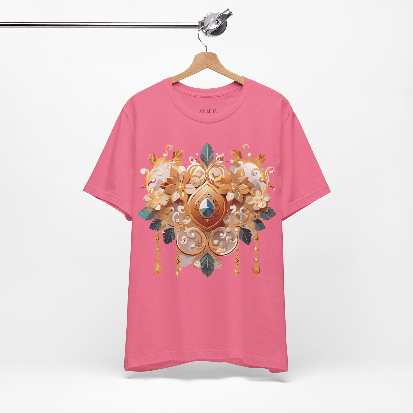Jewelry Graphic Unisex 100 Cotton Vintage Treasure Art T-Shirt 34