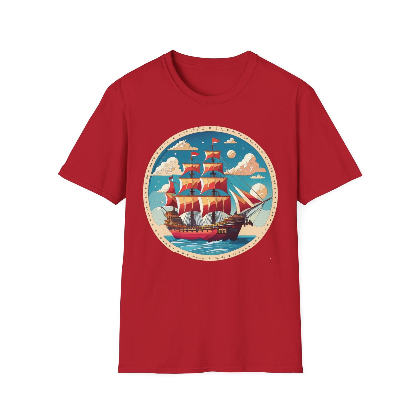 Unisex Ship T Shirts Frigate T Shirts Vessel Tee Shirt Gildan Softstyle 64000 Premium Cotton