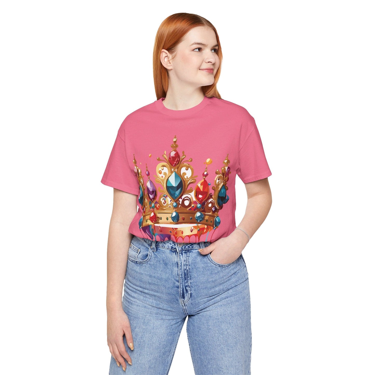 Adelpha Vintage Inspired Graphic Tee Crown Shirt Unisex Short Sleeve Art Design Edition
