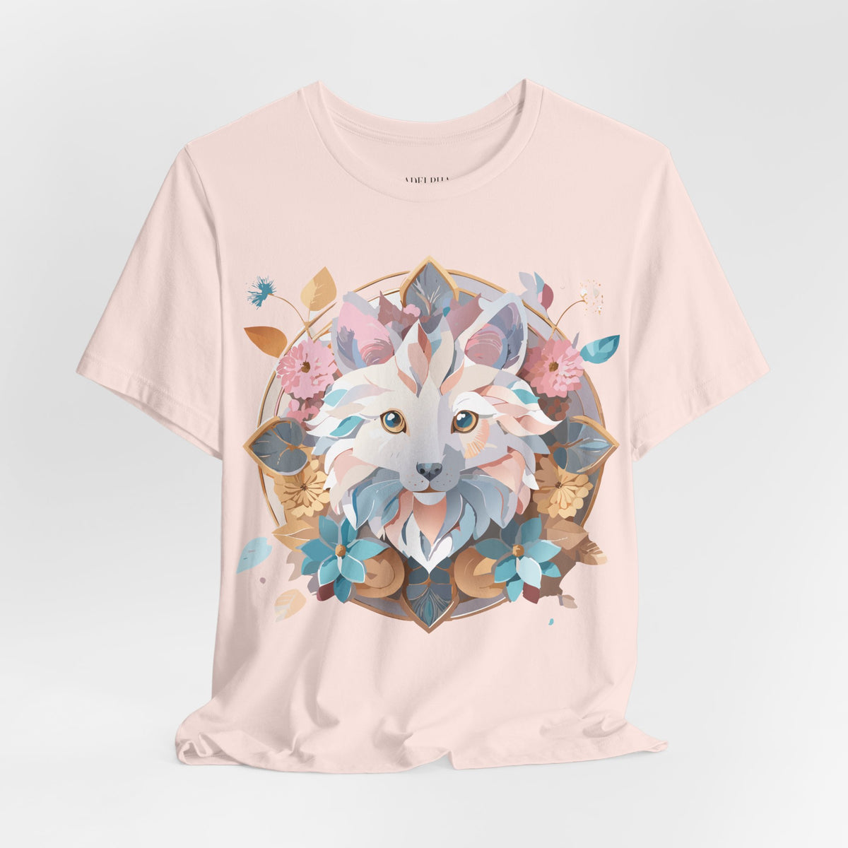 Medallion Graphic Unisex Cotton Bella+Canvas Tee with Art Design d33
