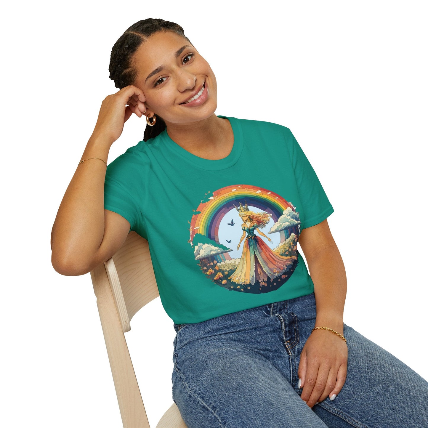 Womens Graphic T Shirt Art Design Tee Softstyle 64000 Unisex Lightweight Cotton Fabric