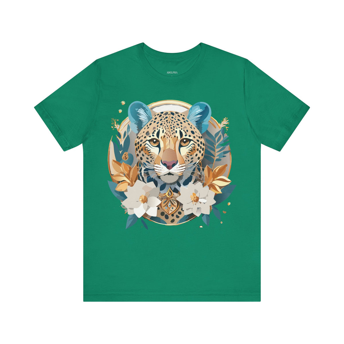 Medallion Graphic Unisex Cotton Bella+Canvas Tee with Floral Art Design n145
