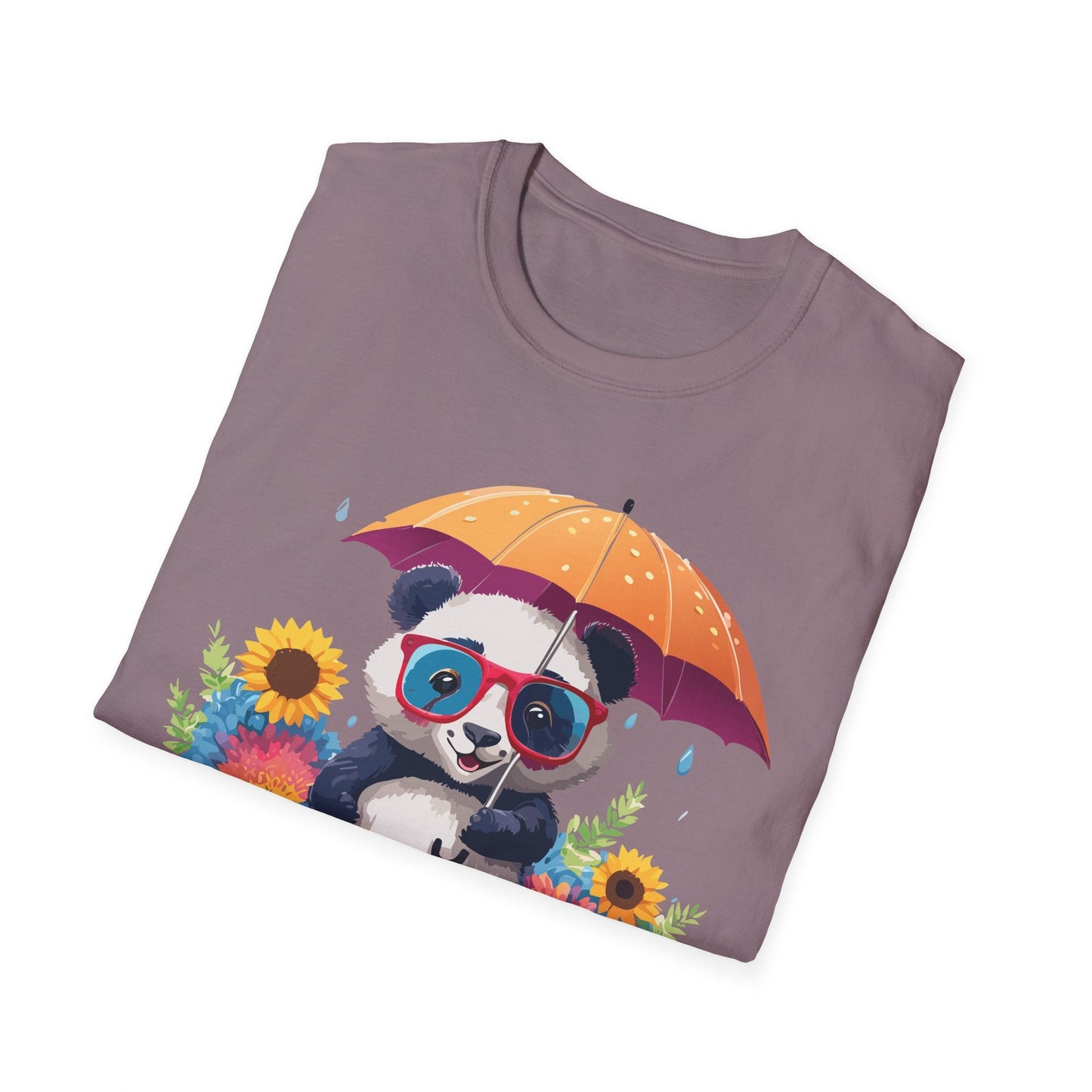 Panda Shirt Unisex Panda Tee Animal Graphic T Shirt Softstyle 64000 Cotton Breathable Everyday