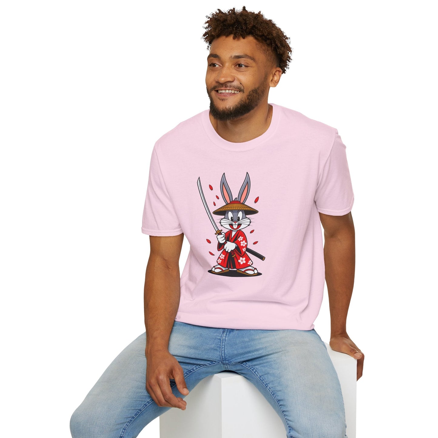 Bugs Bunny Graphic T Shirt Unisex Gildan Softstyle 64000 Cotton Tee Cartoon Animation Design