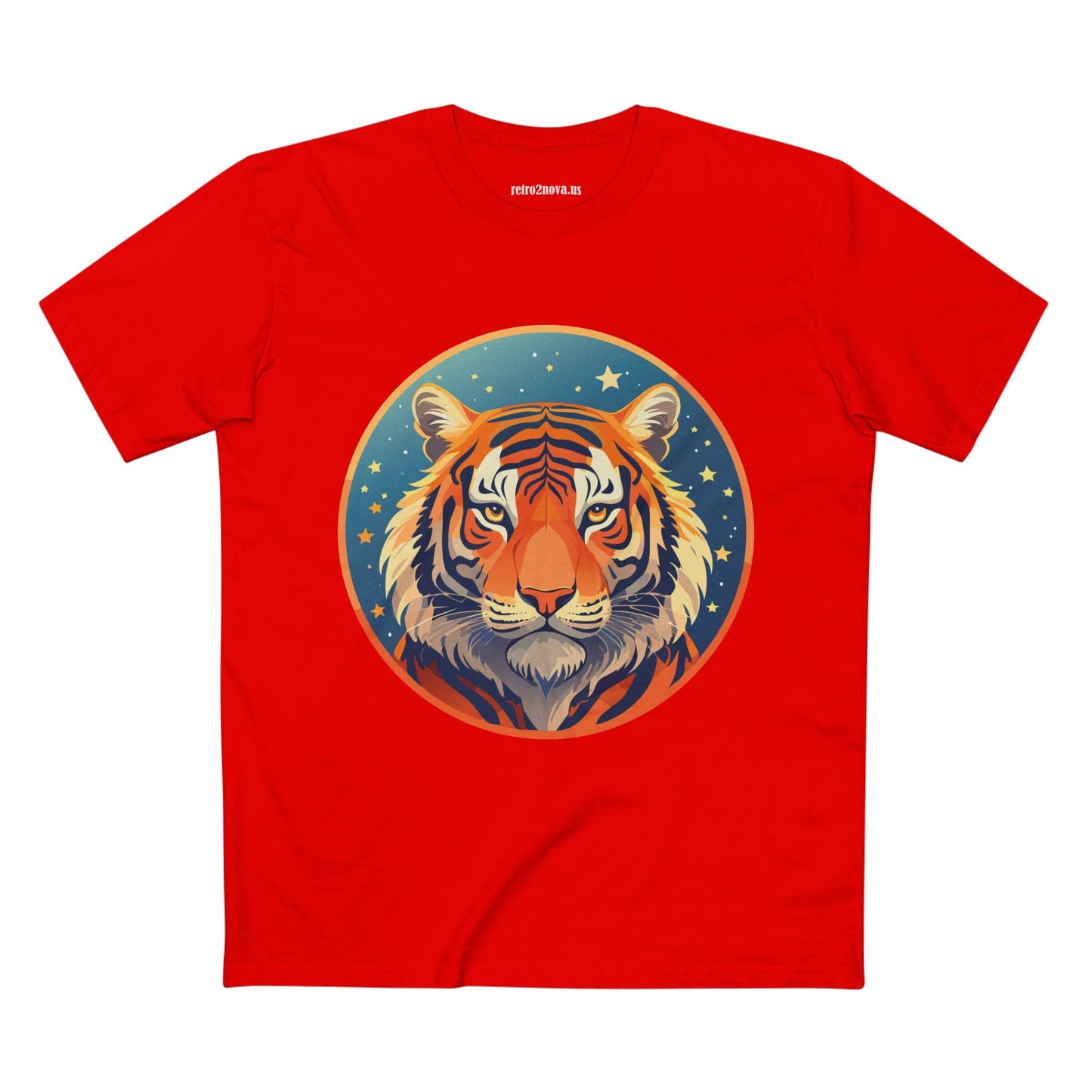 Unisex Premium Cotton Tiger Shirt Art Tee Original Design Animal Shirt Everyday Comfort Handmade Graphic Art Collection