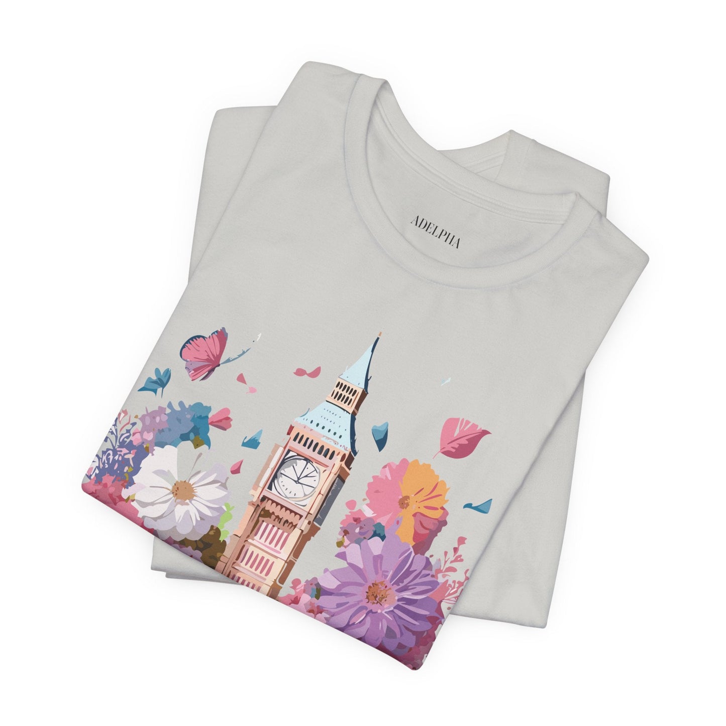 Adelpha London Tourist Unisex Graphic Tee Vintage Inspired Art Design Short Sleeve Shirt