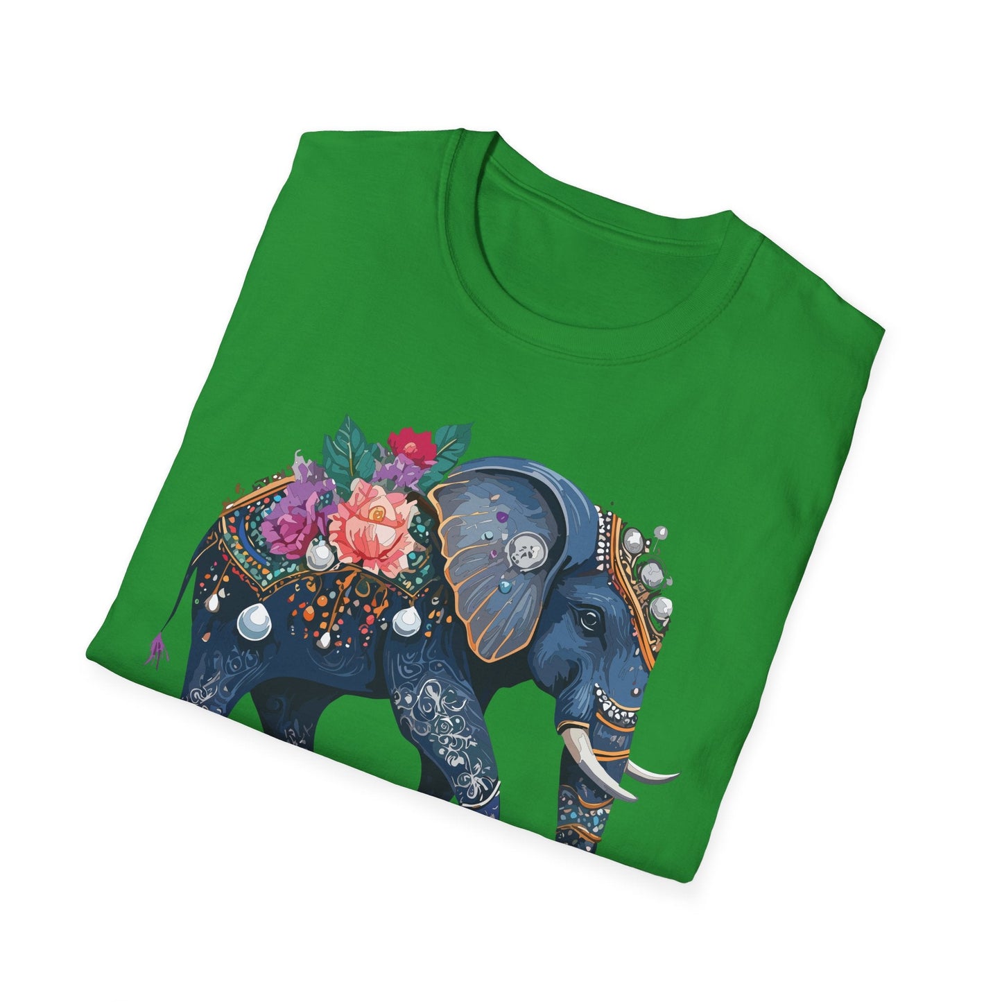 Elephant T Shirt Unisex Softstyle Tee Gildan 64000 100 Percent Cotton Comfort Everyday