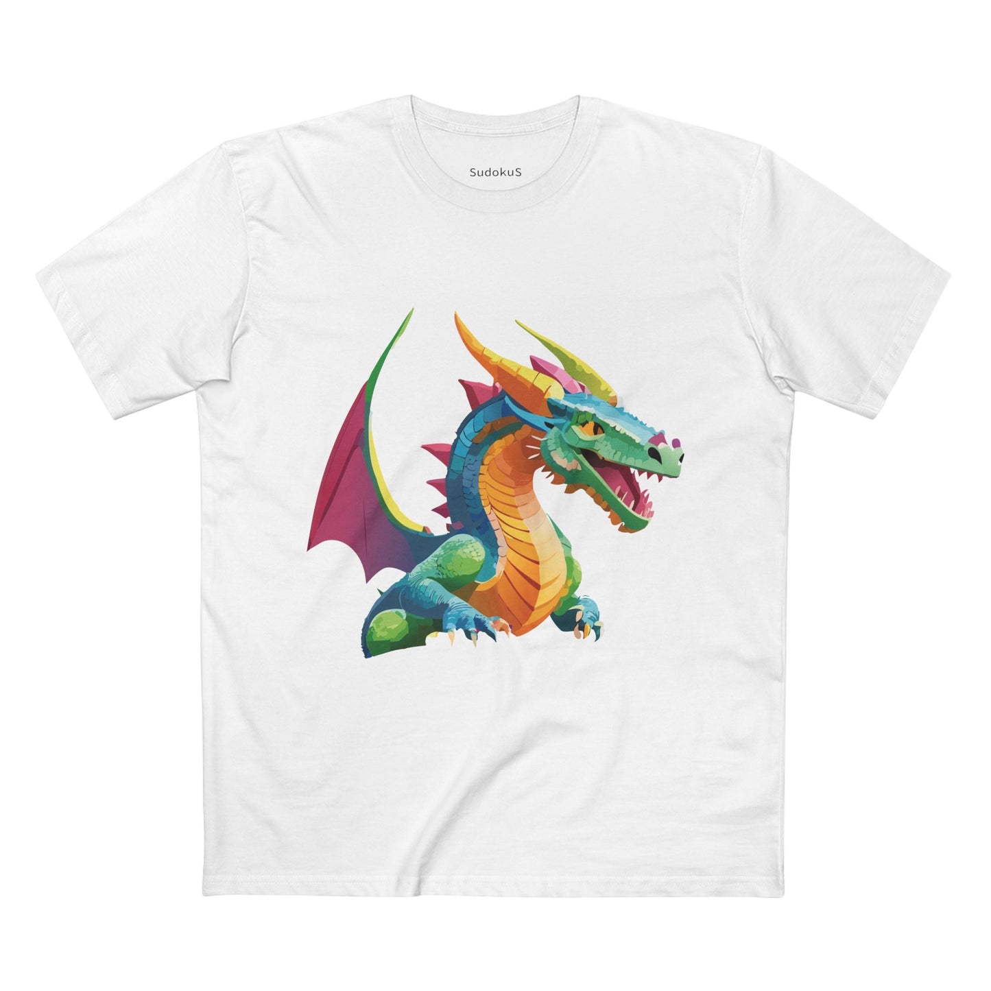 Dragon Graphic Unisex 100 Cotton Staple Tee 2