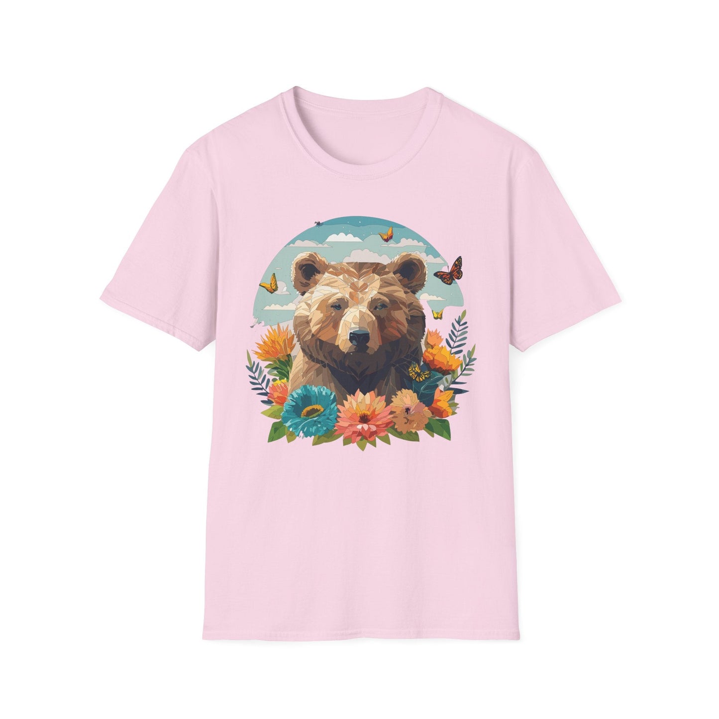 Bear T Shirt Unisex Teddy Bear Tee Softstyle 64000 One Hundred Percent Ring Spun Cotton Short Sleeve