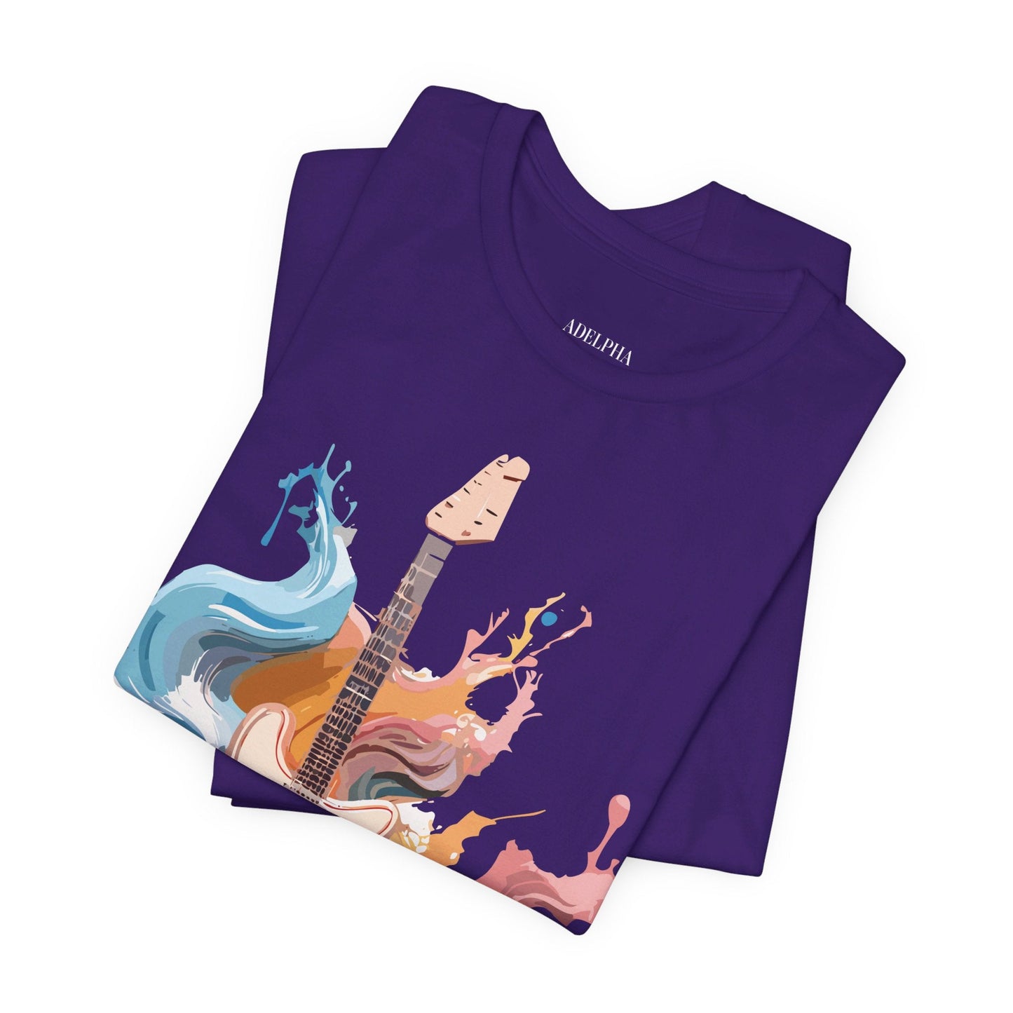 Adelpha Music Graphic T Shirt Unisex Short Sleeve Vintage Inspired Art Tee For Everyday Casual Wear