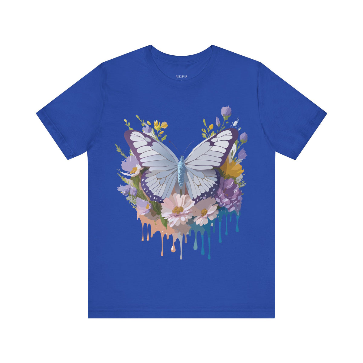 Butterfly Graphic Unisex Cotton Bella+Canvas Tee with Art Design n49