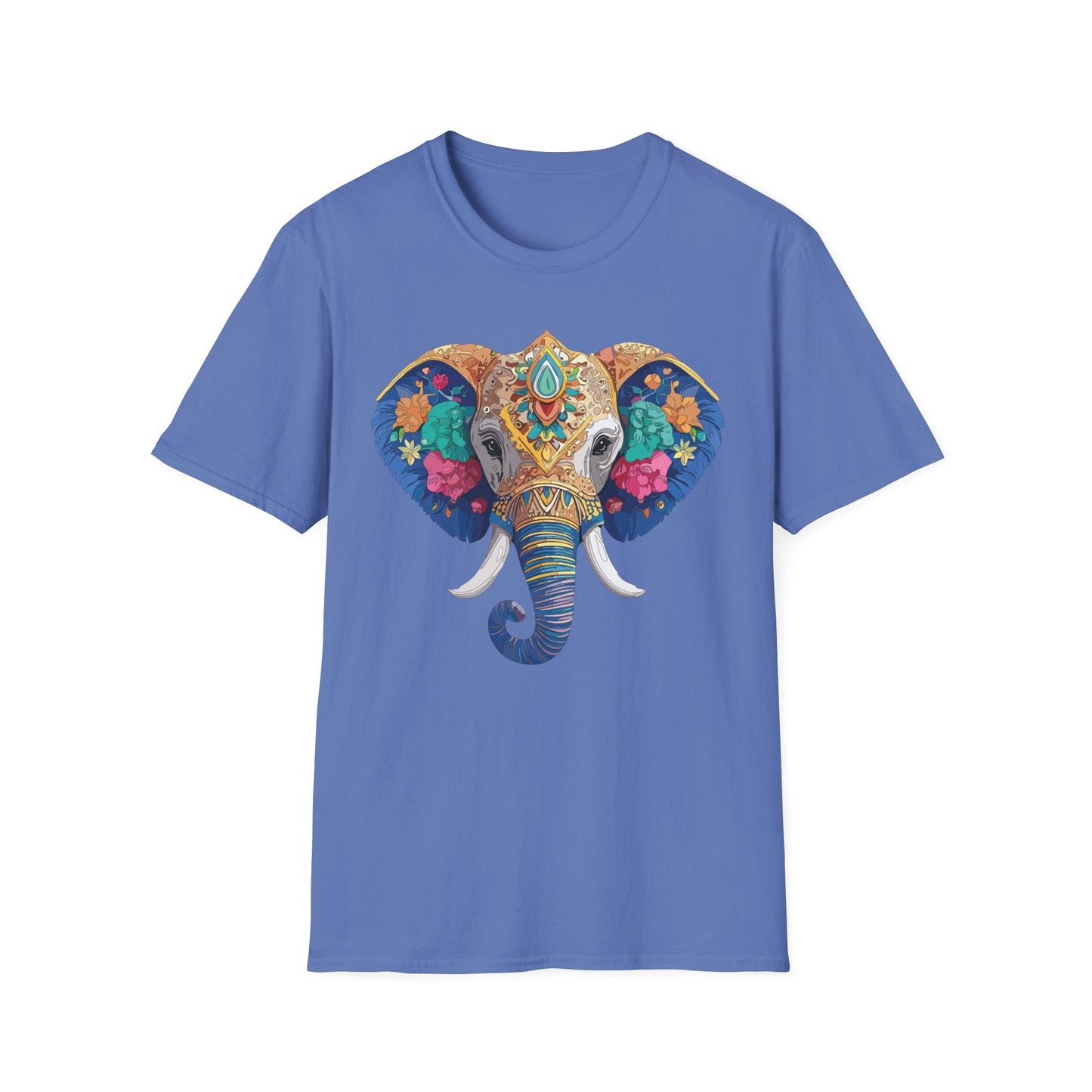 Elephant T Shirt Unisex Gildan Softstyle 64000 100 Percent Cotton Graphic Animal Tee