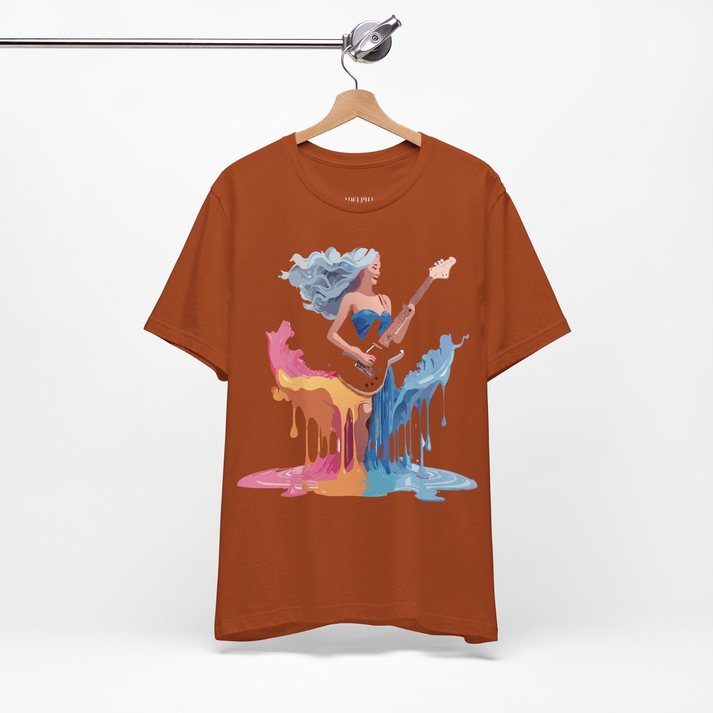 Adelpha Music T Shirt Graphic Tee Unisex Short Sleeve Vintage Inspired Artwork Casual Wear