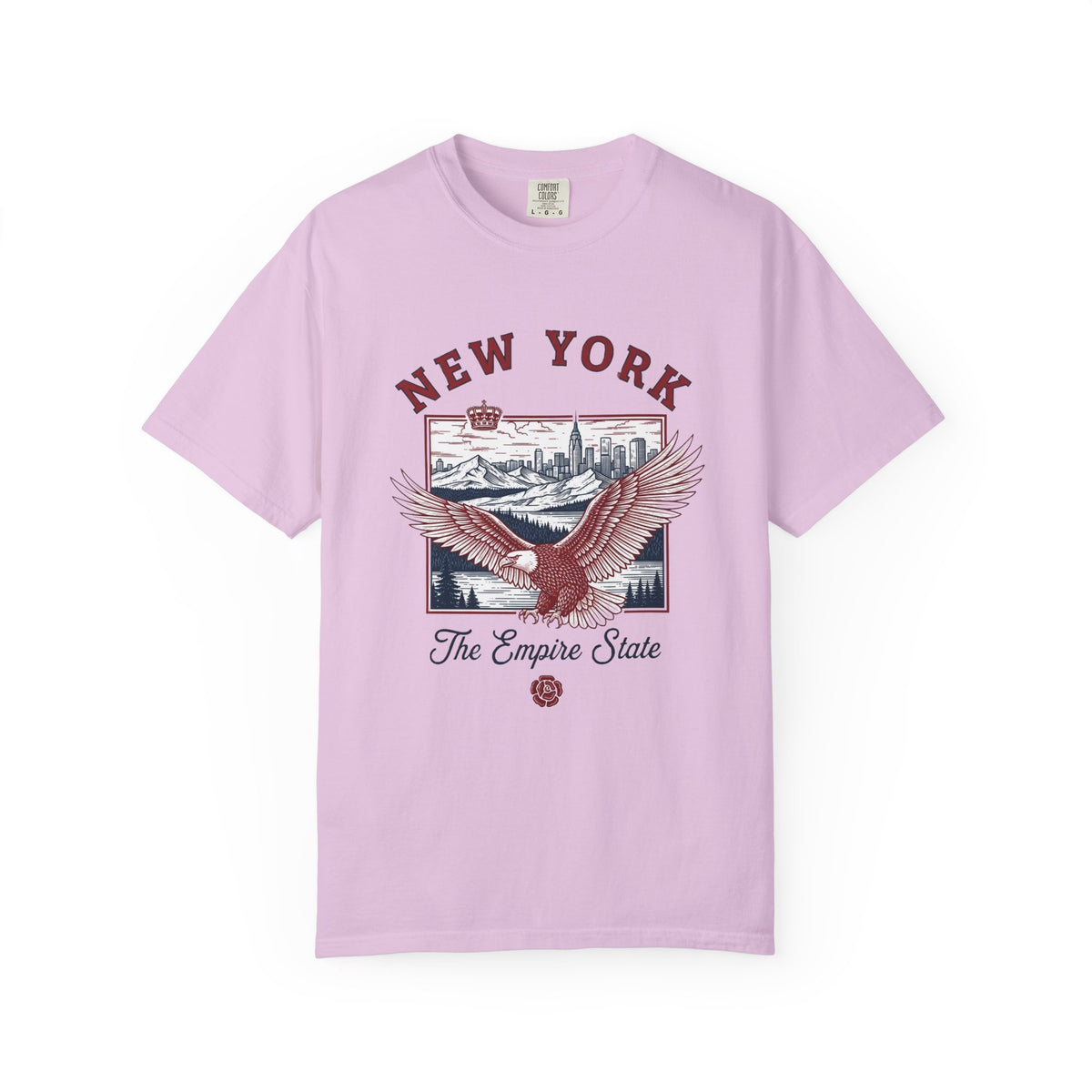 New York Empire State Vintage Travel Tourist Graphic Gift Tee Unisex 100 Cotton Comfort Colors T-Shirt
