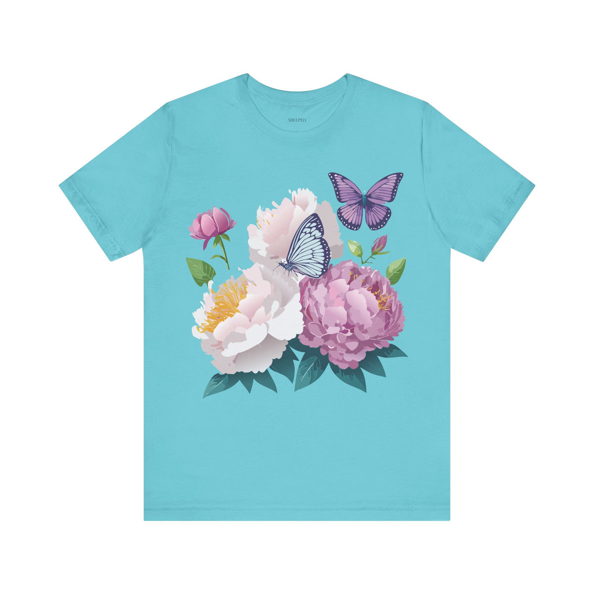 Floral Graphic Tee Shirt - Bella+Canvas Unisex 100 Cotton 32