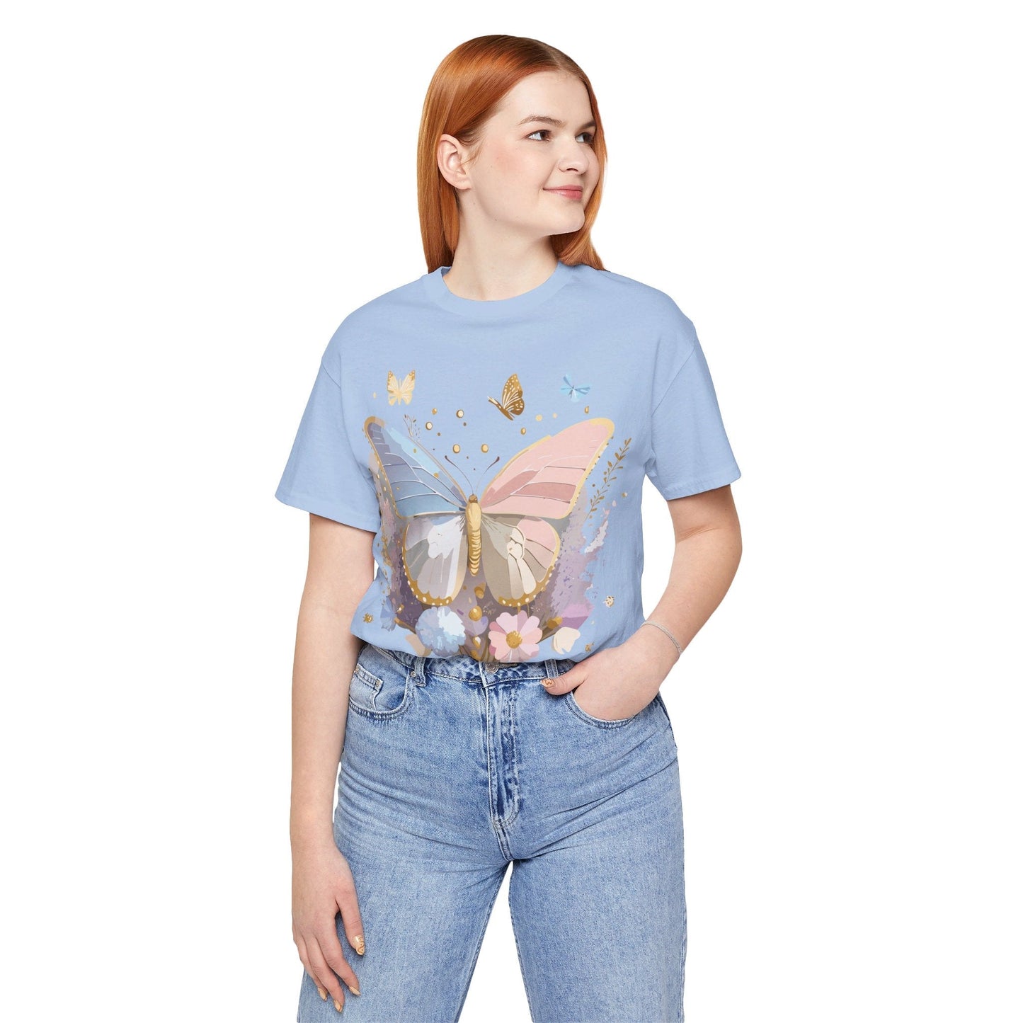 Butterfly Graphic Tee Adelpha Unisex Short Sleeve Shirt Vintage Inspired Art