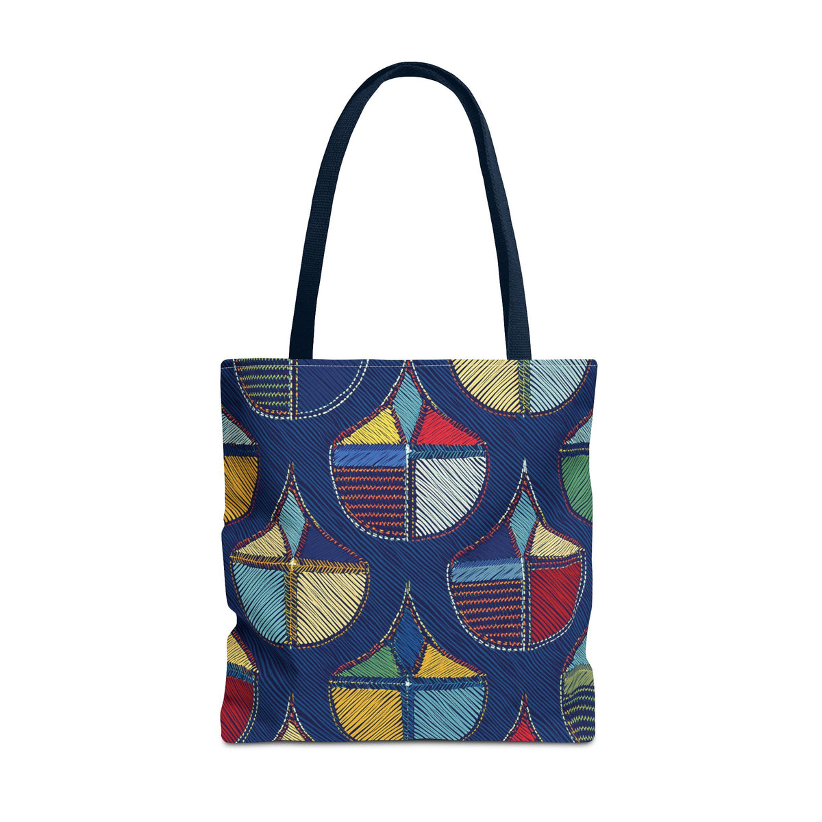 Denim Fabric Imitation Print Unisex Canvas Bag Poly Spun 3 Sizes Tote Bag 189-7