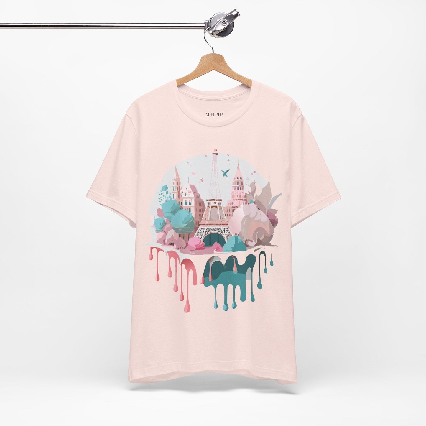 Paris Graphic Tee Unisex Premium Adelpha Art Design Vintage Inspired Short Sleeve Shirt