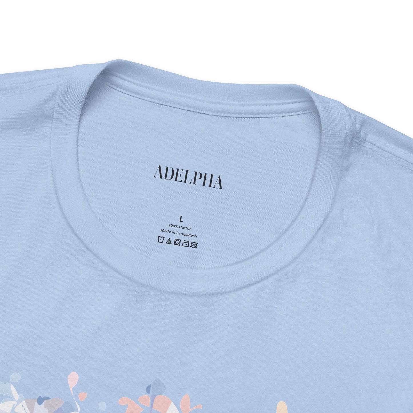 Letter Q Shirt Graphic Tee Unisex Short Sleeve by Adelpha Vintage Inspired Artwork
