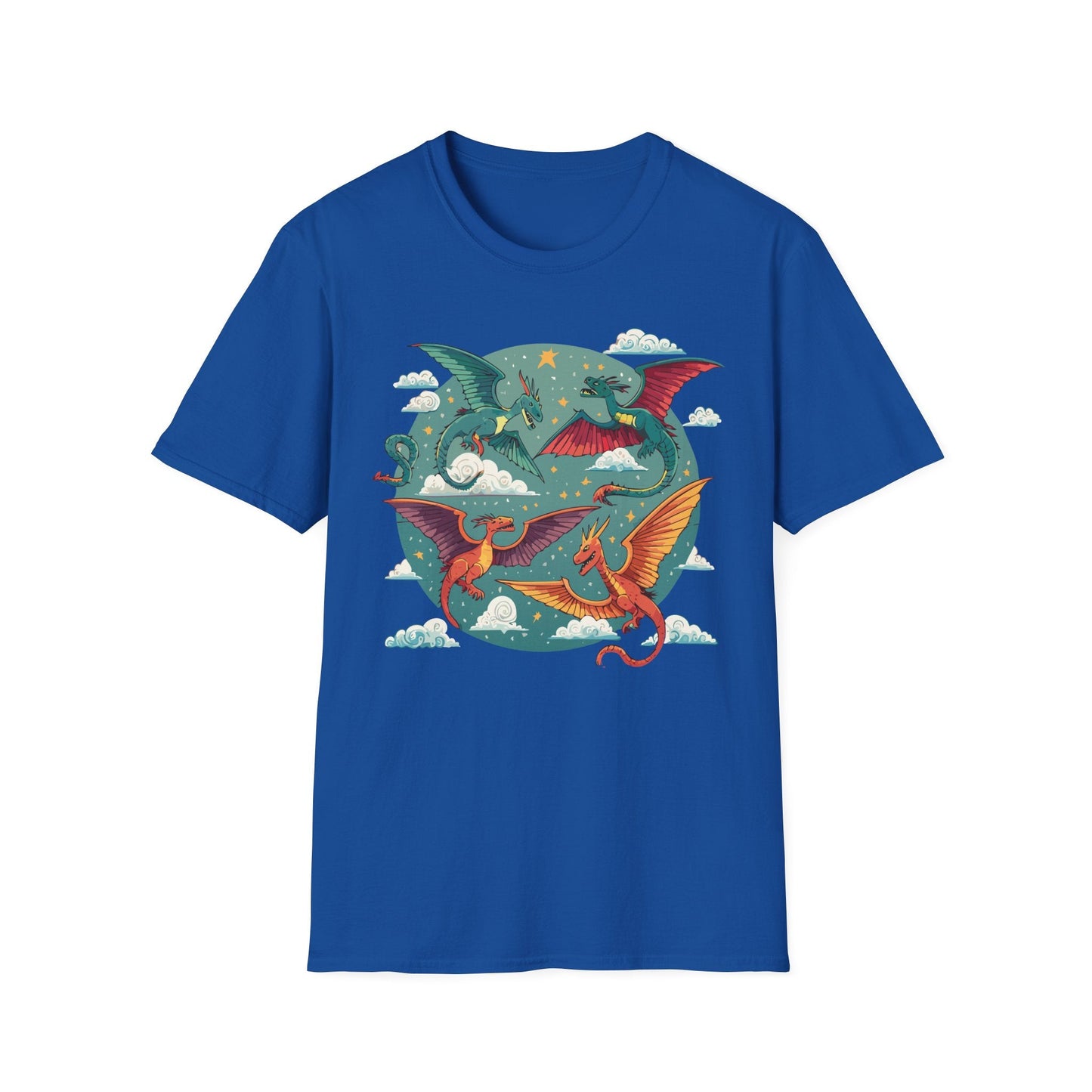 Dragon Graphic Unisex 100 Cotton Tee with Animal Artwork Design 15