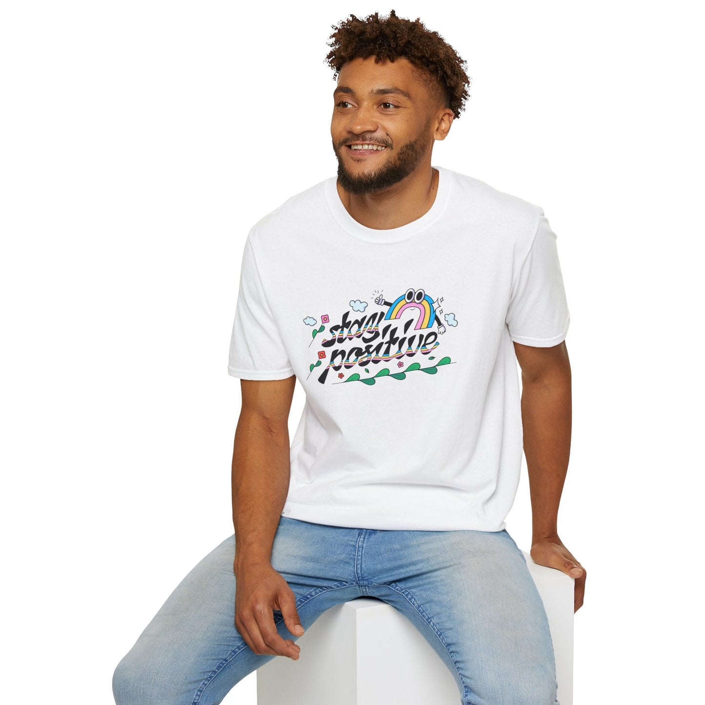 Positive Slogan T Shirts Unisex Softstyle Tee With Positive Words And Good Quotes Gildan 64000