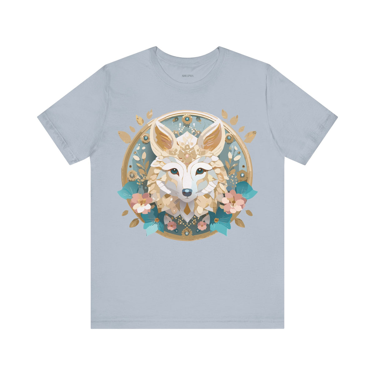 Medallion Graphic Unisex Cotton Bella+Canvas Tee with Art Design d29
