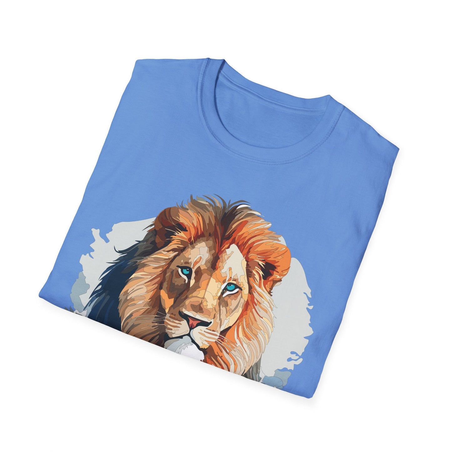 Lion Shirt Unisex Animal Tee Gildan Softstyle 64000 100 Percent Ring Spun Cotton