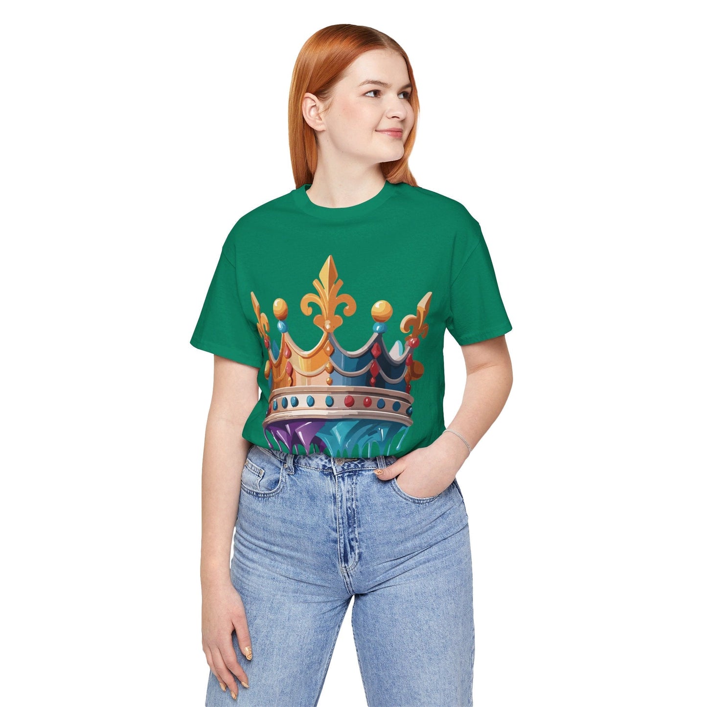 Adelpha Crown Graphic Tee Unisex Vintage Inspired Art Design Short Sleeve Shirt