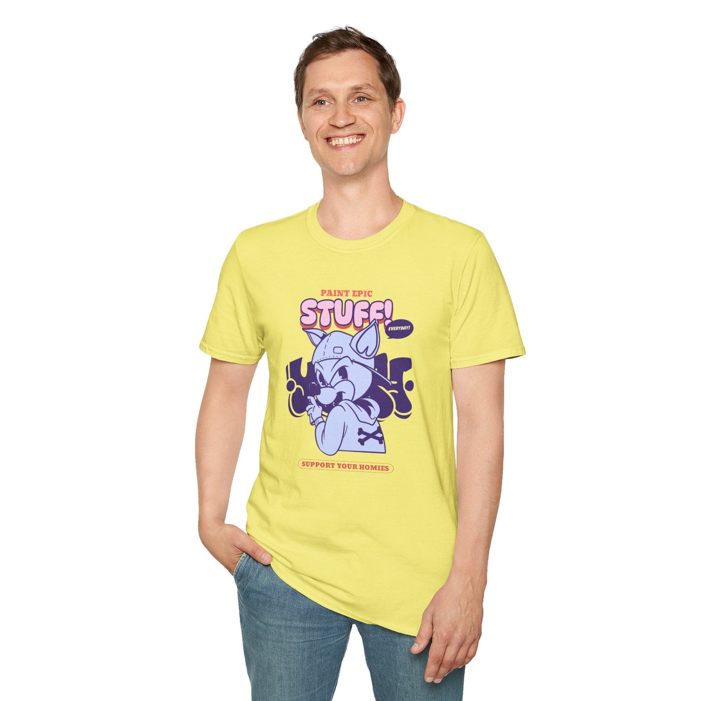 Funny Animals Shirts Unisex Graphic Tee Soft Cotton Gildan Softstyle 64000 Comfortable Everyday Wear