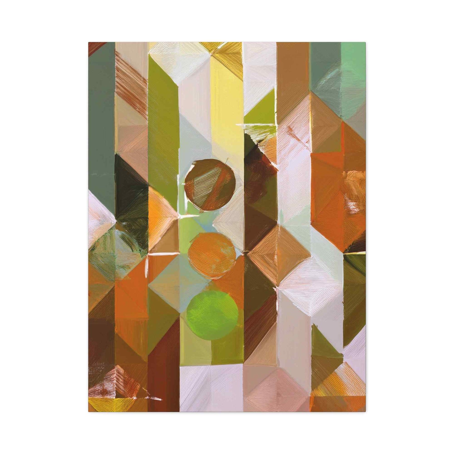 Abstract Geometric Painting Print Canvas 20x24,20x30,24x30 24x32,24x36,30x40 32x48,36x48,40x60 Pine-Wood Inner Frame ABS-56