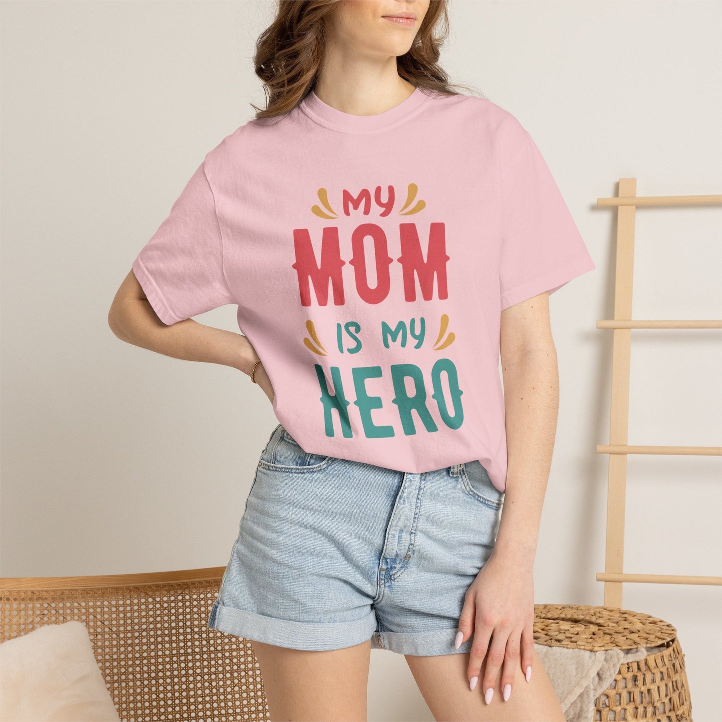 Mom T-shirt Mother's Day Mama Tee Unisex Comfort Colors Garment-Dyed Cotton h11