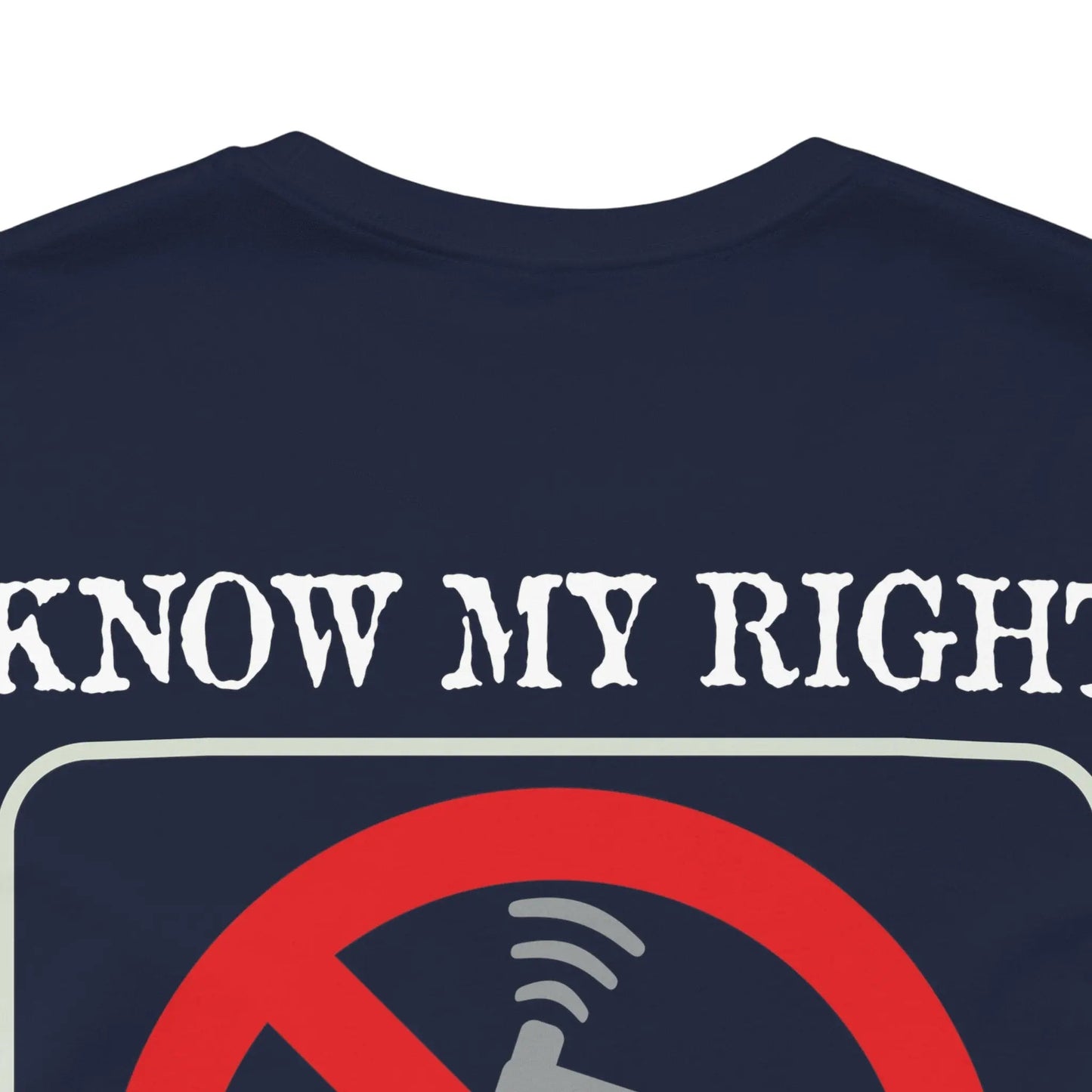 Red Stamp Tee Shirt 100 Percent Cotton From Bad Galaxy Eco Friendly Inks Made To Order In USA
