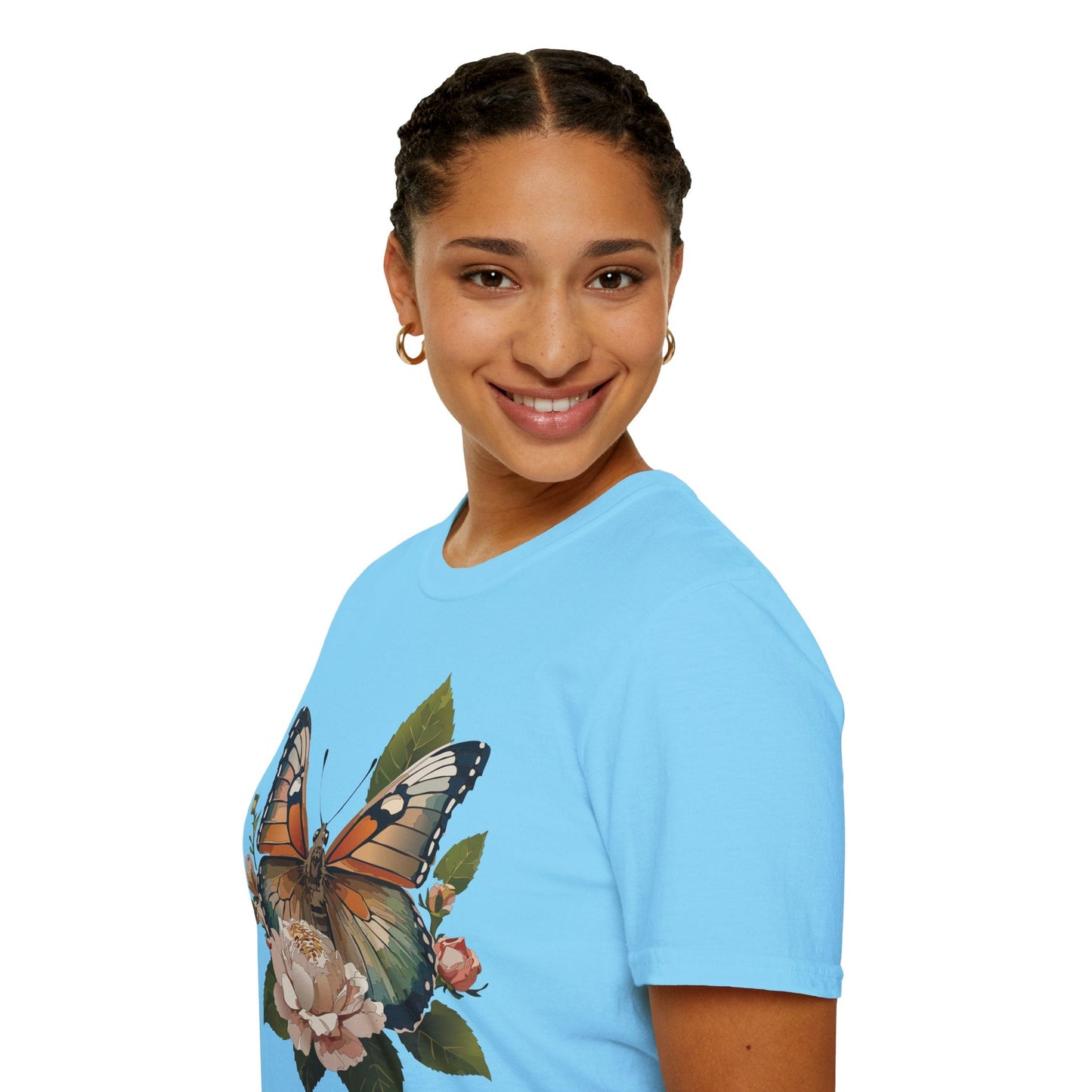 Monarch Butterfly Shirt Unisex Softstyle Cotton Tee Short Sleeve Gildan 64000 Everyday Wear