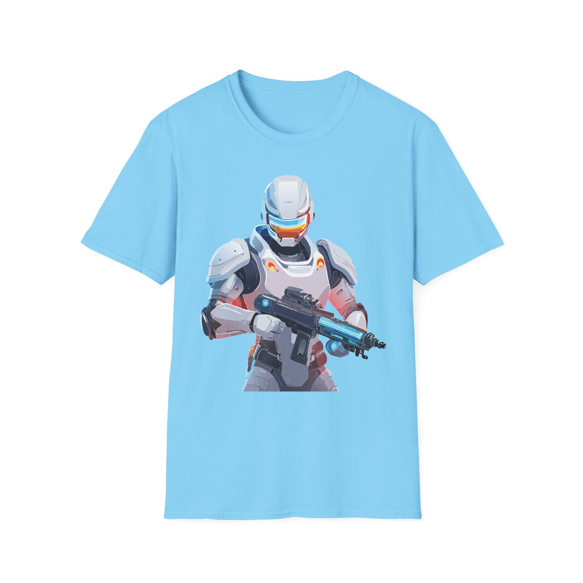 Cartoon Warrior Graphic Tee Gildan Unisex 100 Cotton Tee Shirt c48