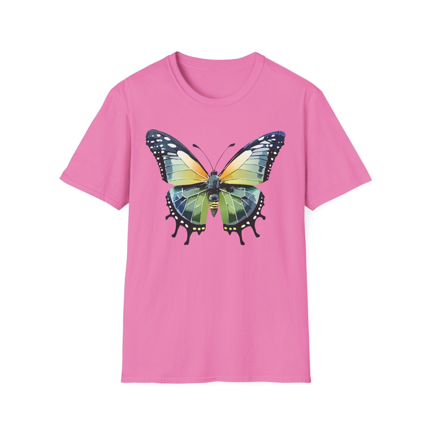 Butterfly Shirt Unisex Softstyle Gildan 64000 Monarch Butterfly Graphic Tee For Men And Women