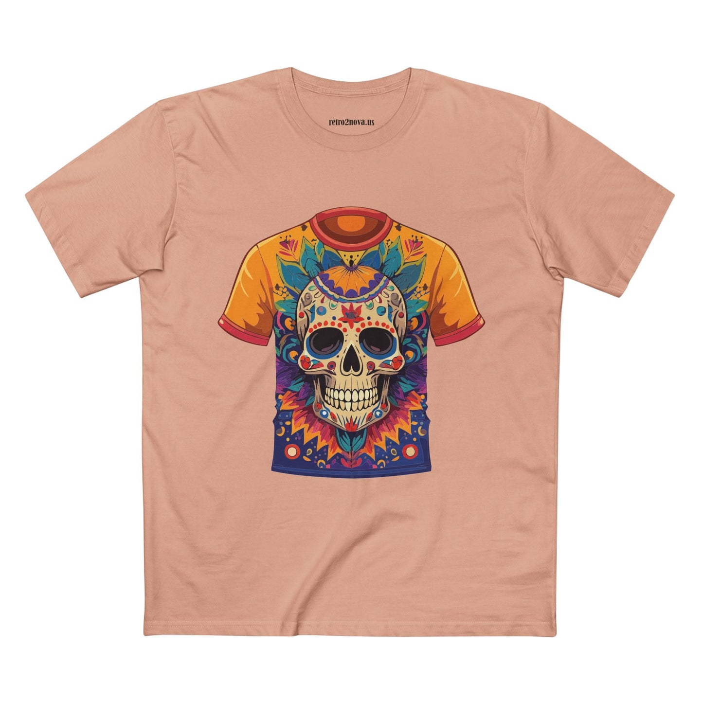Skull Shirt Skeleton Shirt Unisex Premium Cotton Original Art Design Tee Retro2Nova Collection