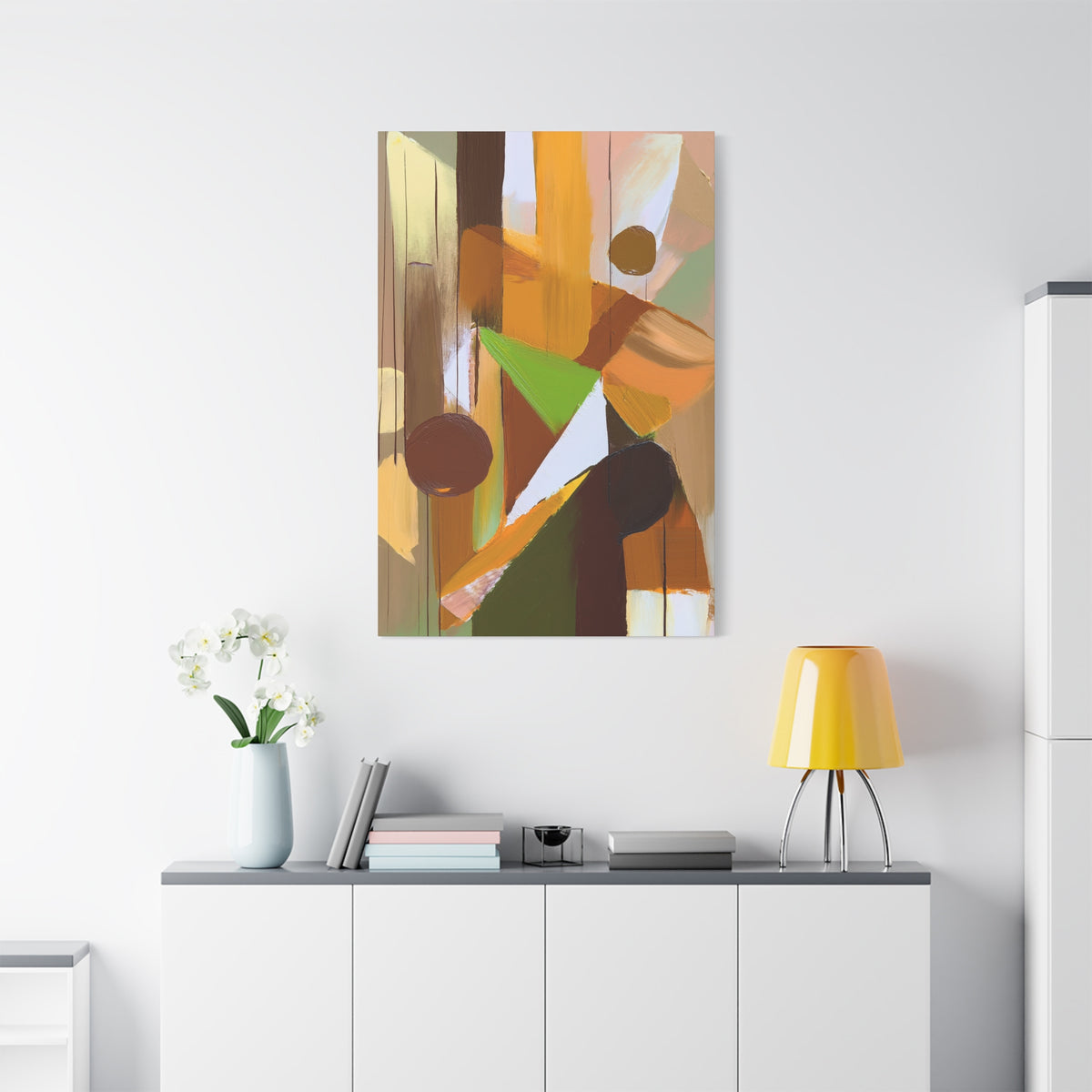 Abstract Geometric Painting Print Canvas 20x24,20x30,24x30 24x32,24x36,30x40 32x48,36x48,40x60 Pine-Wood Inner Frame ABS-57