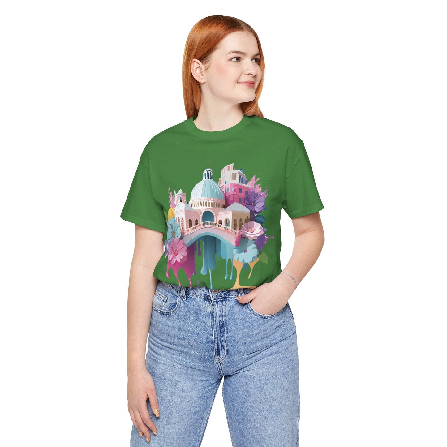 Venice Tourist Graphic Tee Unisex Jersey Short Sleeve Vintage Inspired Artwork Adelpha