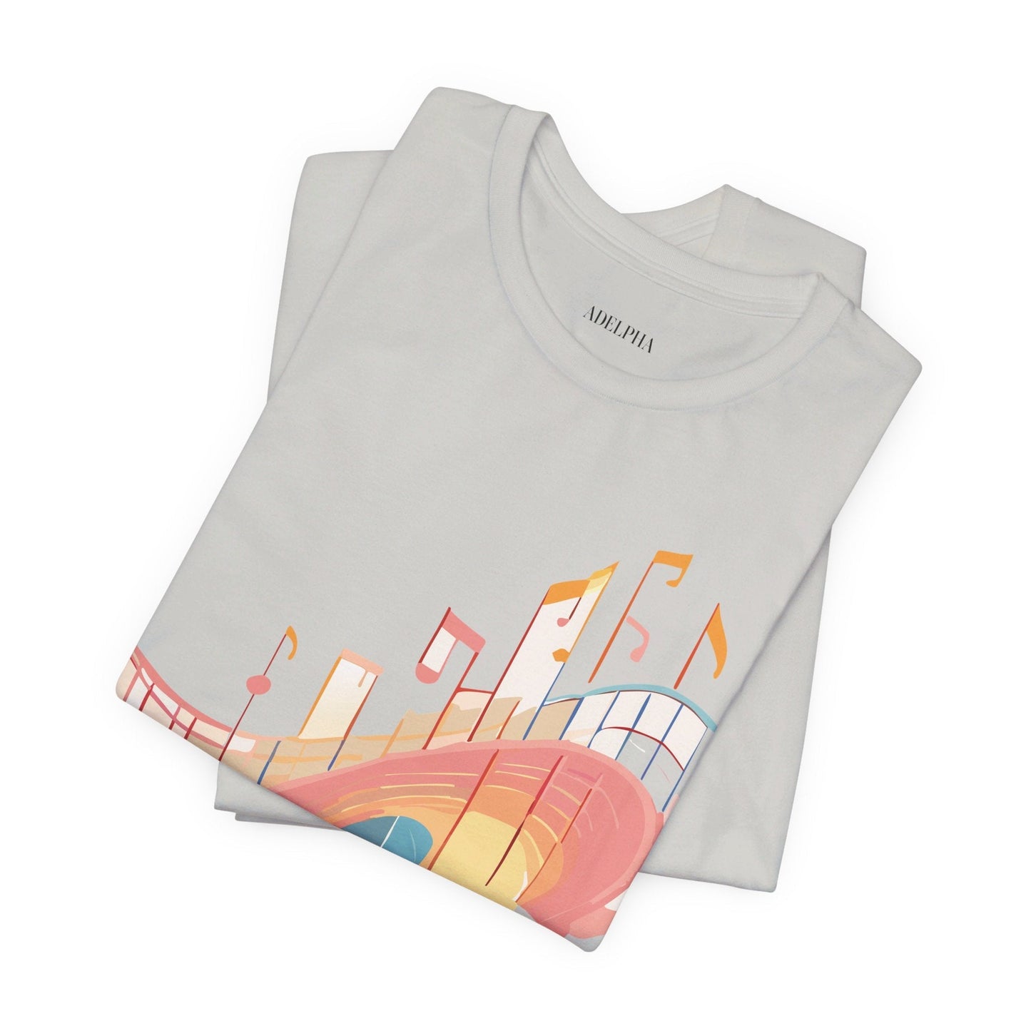 Adelpha Music T Shirt Unisex Graphic Tee Vintage Art Design Jersey Short Sleeve Premium
