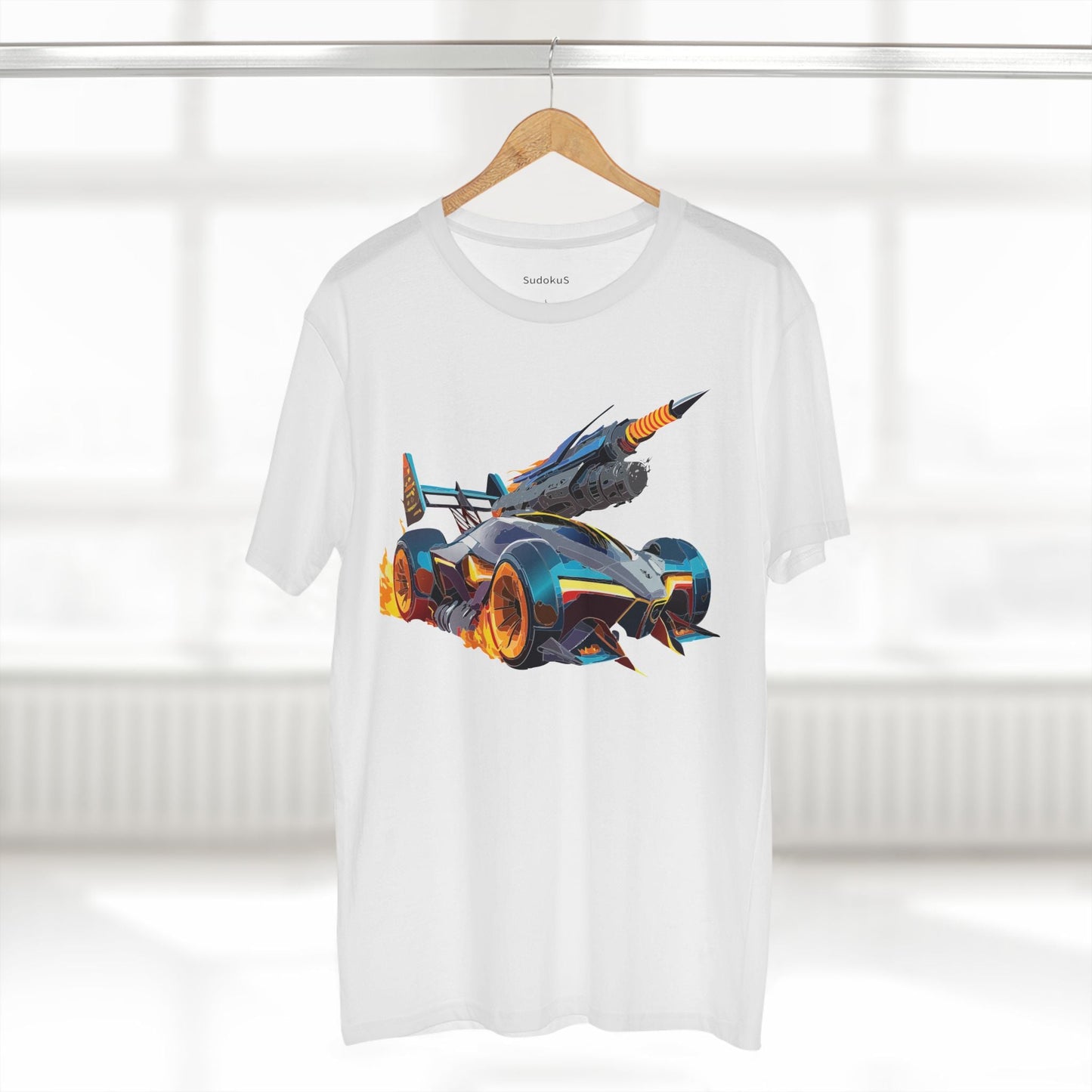 Car Graphic Unisex 100 Cotton Staple Tee 5