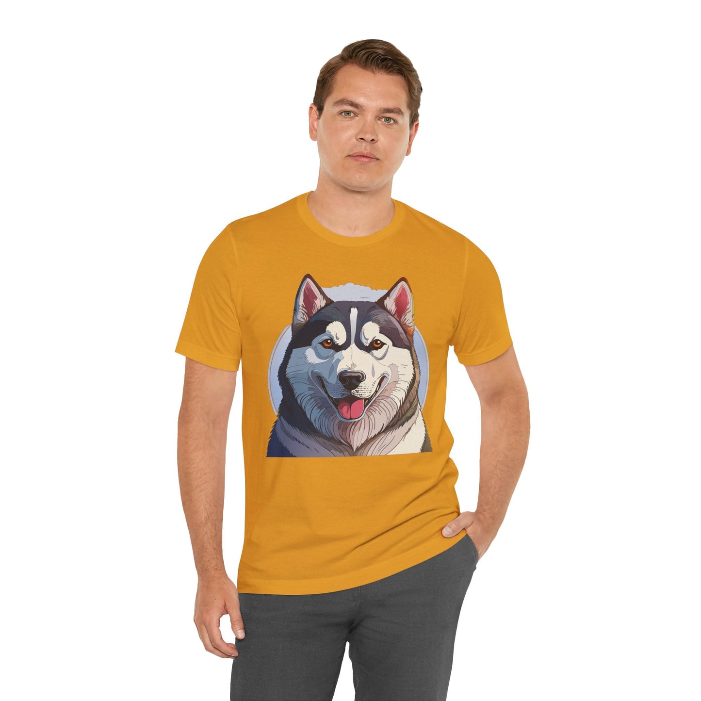 Unisex Animal Shirt Art Design Tee With Wild Animals Graphic Print Short Sleeve Style