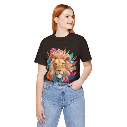 Lion Graphic Unisex 100 Cotton Vintage Animal Artwork Tee 12