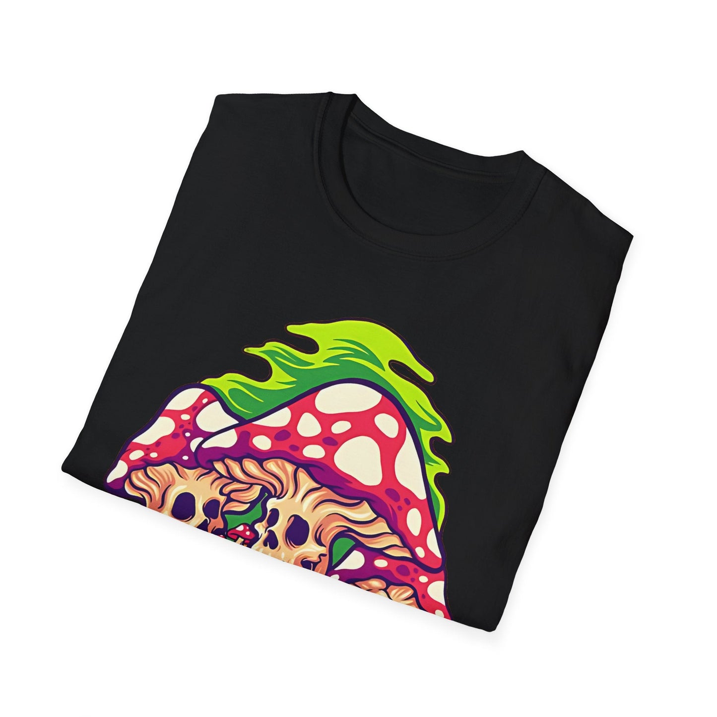 Mashroom Tee Shirt Unisex Softstyle Gildan 64000 Cotton With Funny Mashroom Design