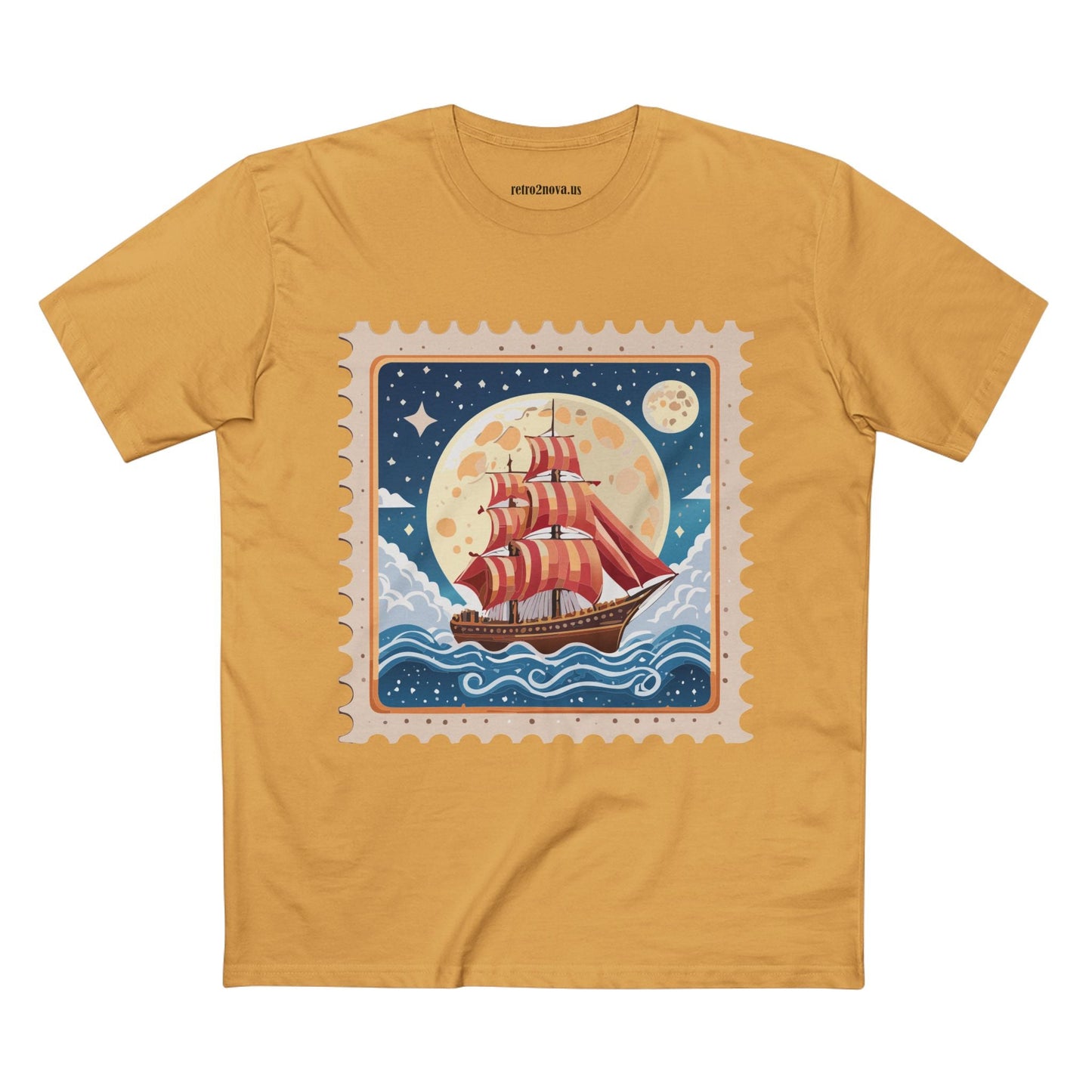 Stamp Shirt Postage Stamp Tee Unisex Premium Cotton Original Art Design By Retro2Nova