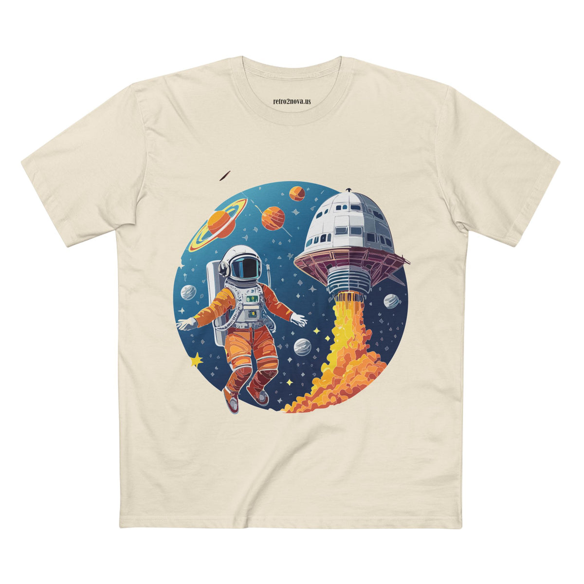 Cosmos Astronaut Graphic Tee Staple Unisex 100 Cotton Tee Shirt - CS-19