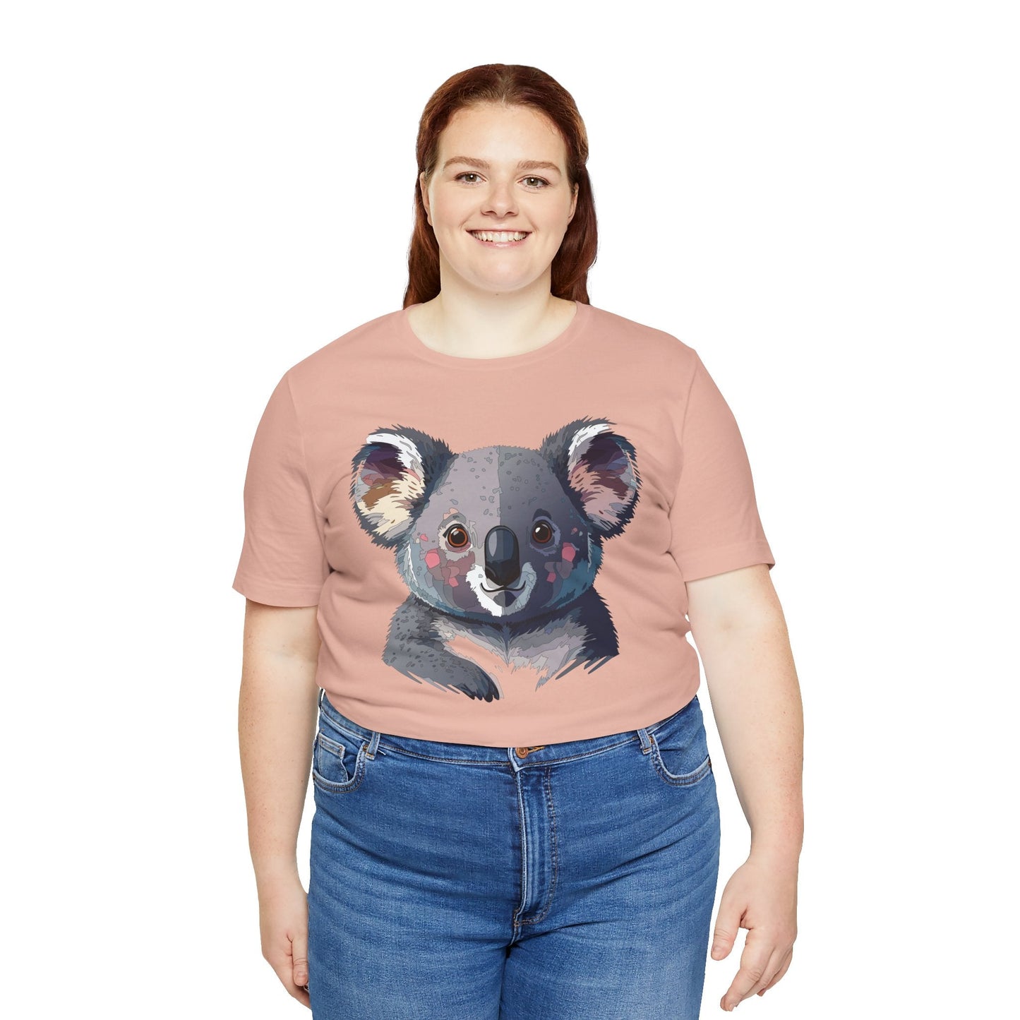 Unisex Animal Shirt With Animal Art Design Tee Wild Animals Short Sleeve Jersey Cotton