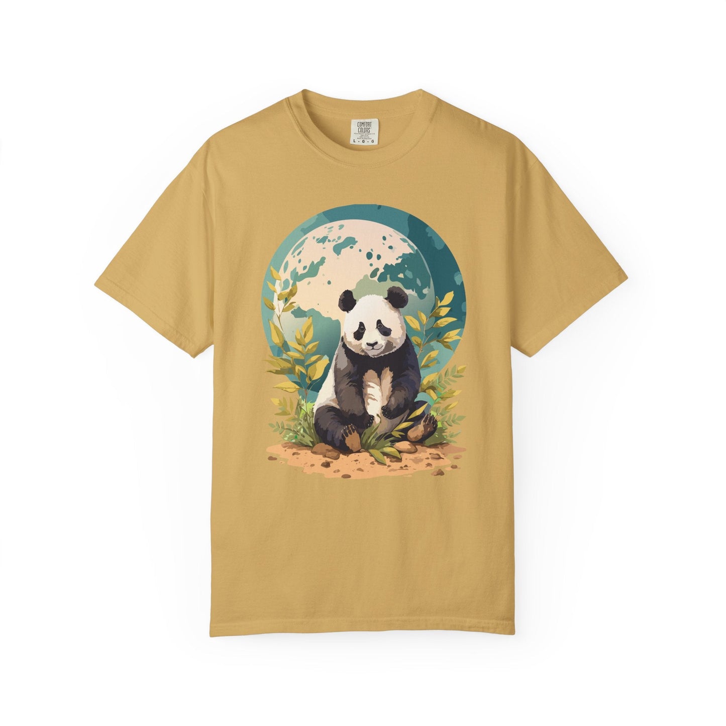 Panda Portrait Graphic T-Shirt Unisex Cotton Floral Animal Art Tee pp6