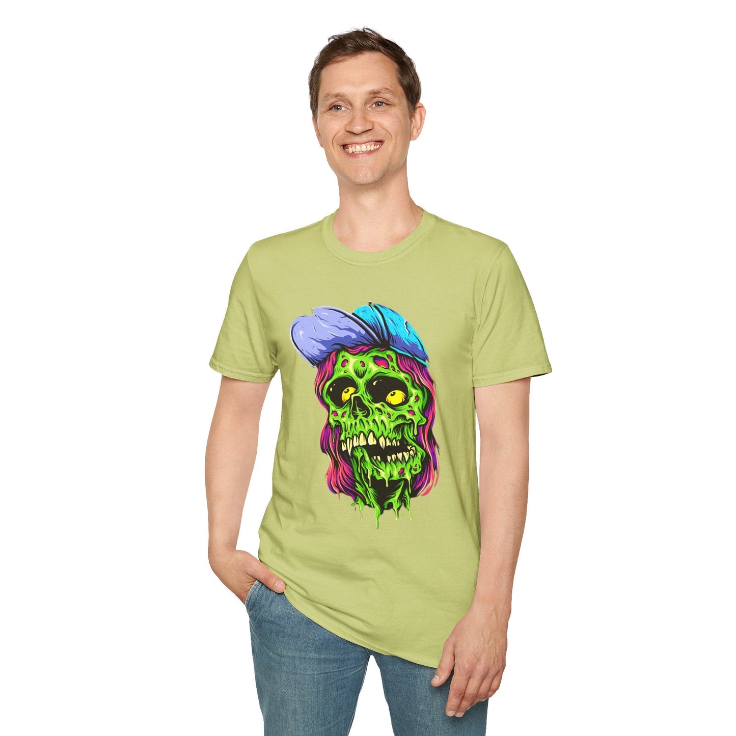 Skull Graphic Unisex Cotton T-shirt with Skeleton Artwork Design 27